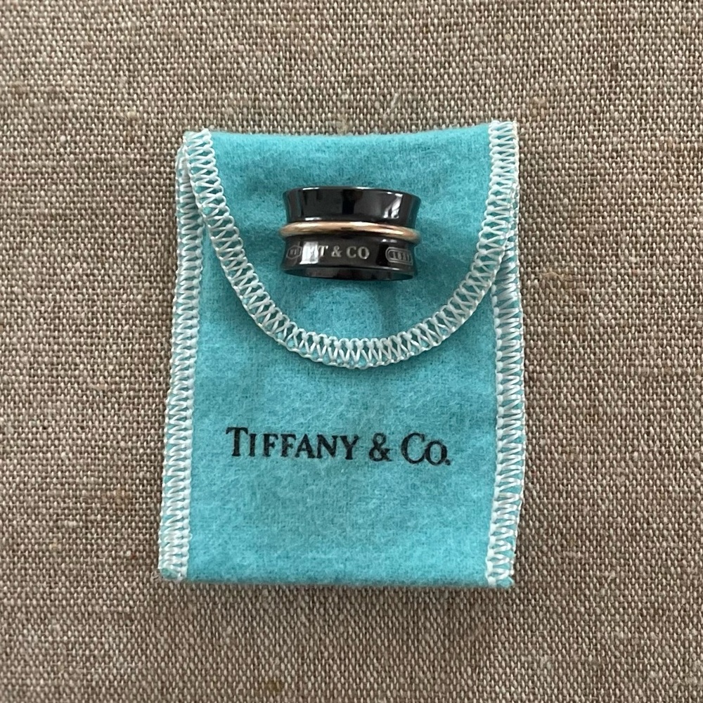 Tiffany & Co Titanium and Gold Ring